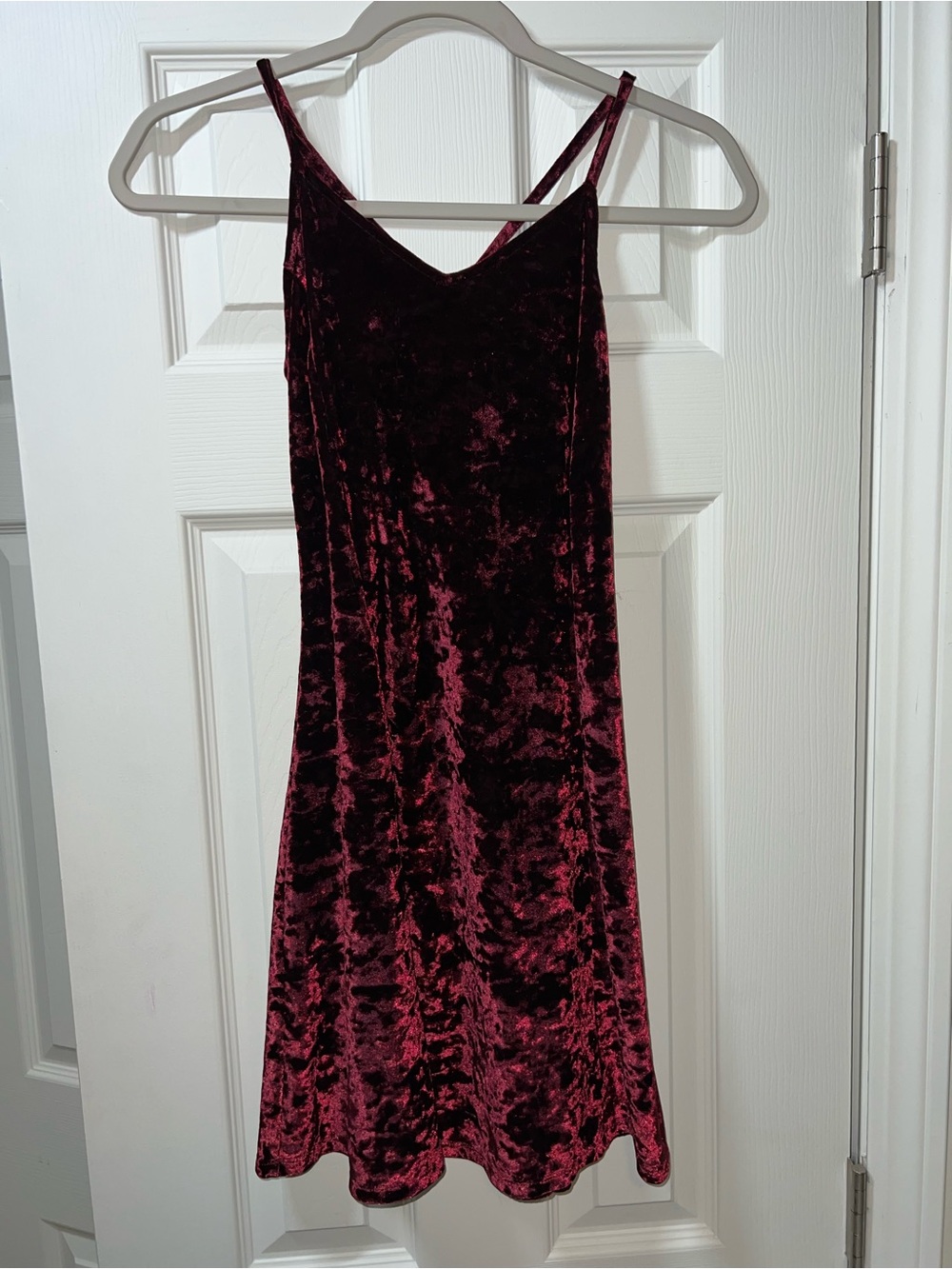 Arizona Jean Company Velvet Slip Midi Dress - Burgundy